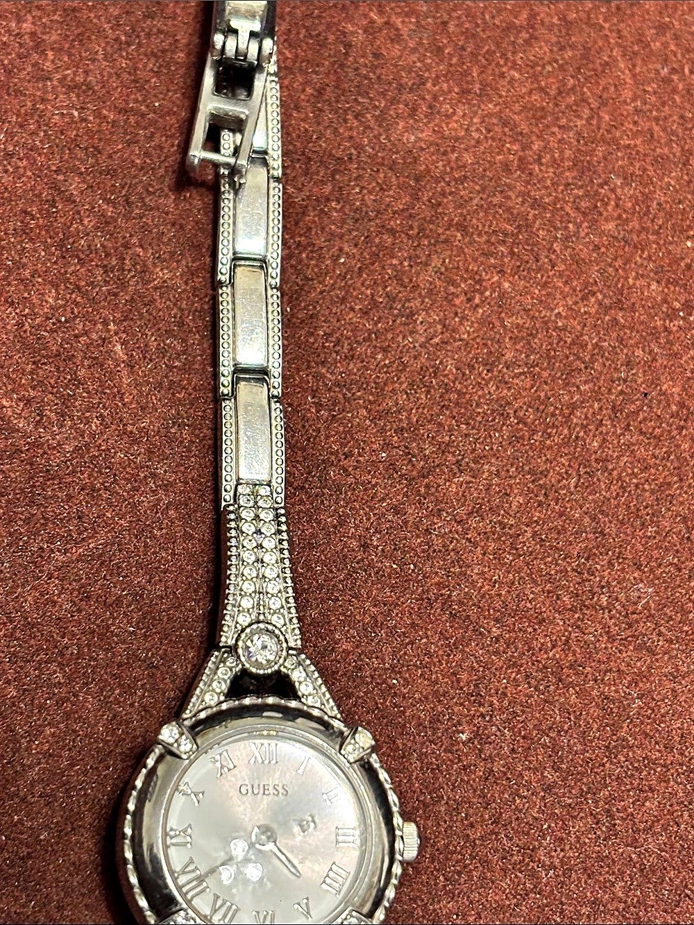 GUESS Rhinestone Watch in Silver - Picture 4 of 6